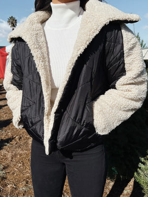 Fireside Cropped Puffer Jacket - Stitch And Feather