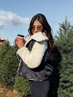 Fireside Cropped Puffer Jacket - Stitch And Feather