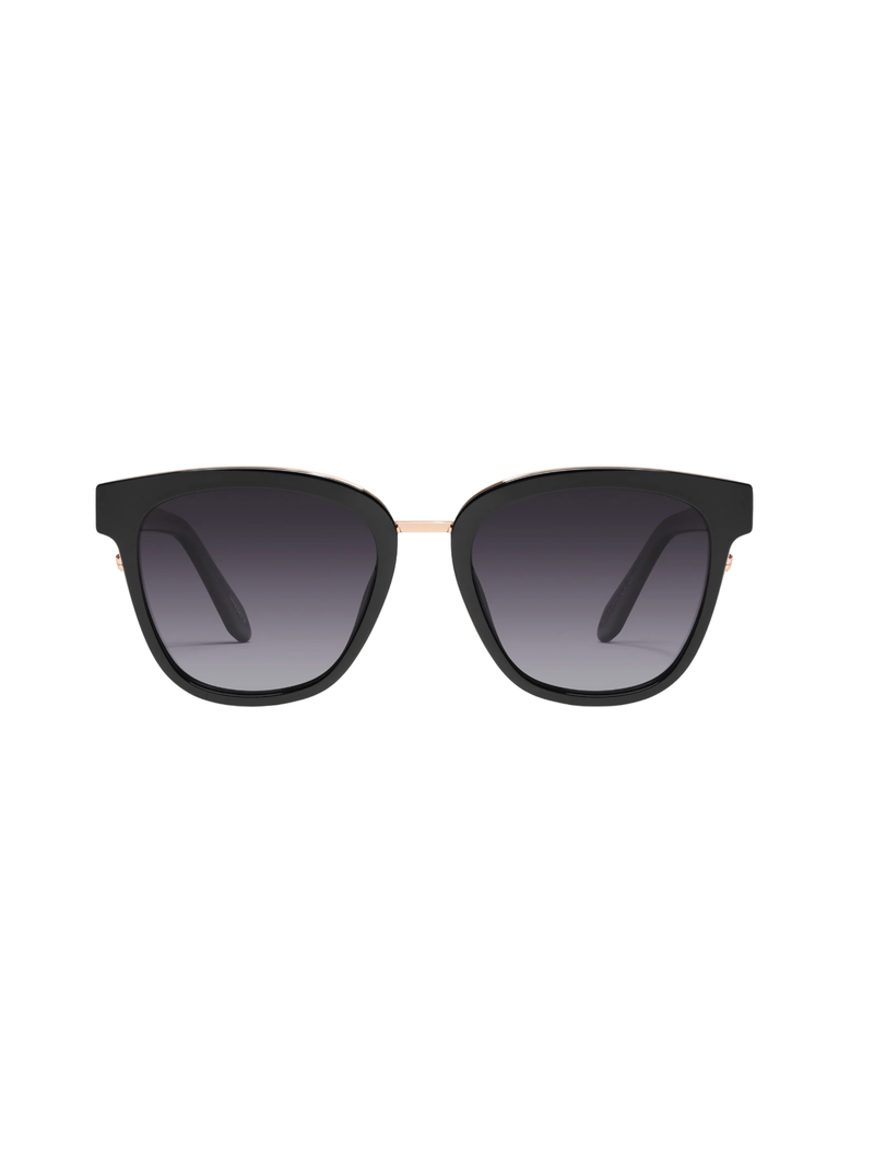 Act Natural Sunnies in Blk/Smoke - Stitch And Feather