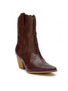 Bambi Western Boot in Brown - Stitch And Feather