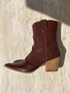 Bambi Western Boot in Brown - Stitch And Feather