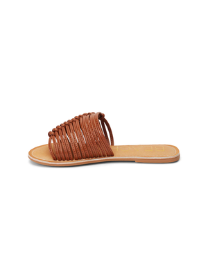 Baxter Slide in Tan - Stitch And Feather