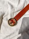 Circle Leather Belt in Tan - Stitch And Feather