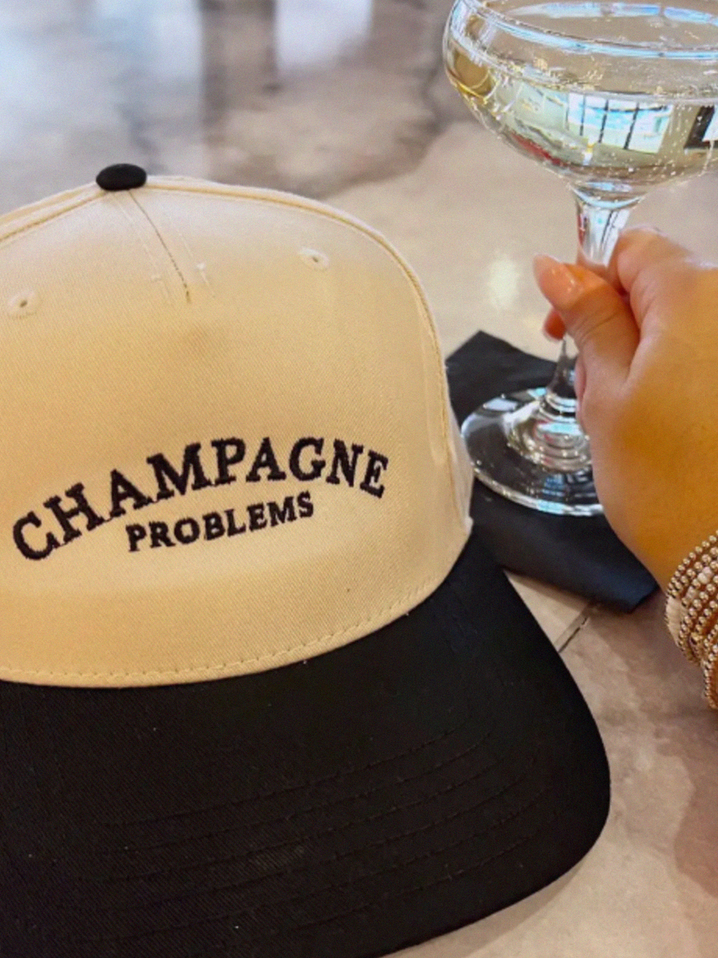 Champagne Problems Vintage Hat - Stitch And Feather