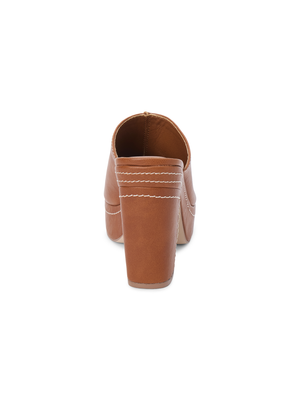 Krista Clog in Tan - Stitch And Feather