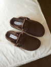 Portland Faux Fur Clog in Coffee - Stitch And Feather