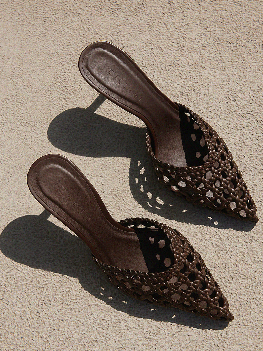 Dottie Woven Pump in Dark Cacao - Stitch And Feather