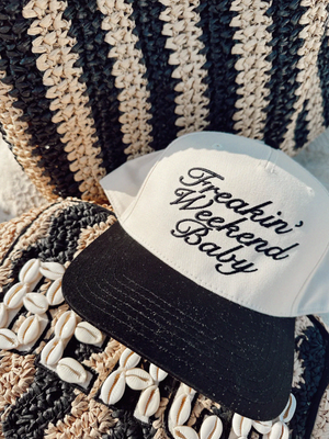 Freakin Weekend Vintage Trucker Hat - Stitch And Feather