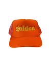 Golden Trucker Hat - Stitch And Feather