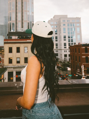 Le Rodeo Vintage Trucker Hat in Green - Stitch And Feather