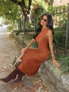 Gaia Knit Midi Dress - Stitch And Feather
