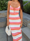 Heat Wave Stripe Midi Dress - Final Sale - Stitch And Feather