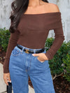 Our Anthem Knit Top in Brown