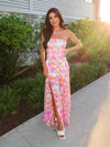 Flora Asymmetrical Maxi Dress - Stitch And Feather