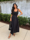Freya Midi Dress in Black - Stitch And Feather