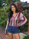 Moira Crochet Knit Sweater
