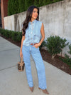 Tennessee Scalloped Denim Vest - Stitch And Feather