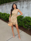 Good Lookin' Linen Mini Dress - Stitch And Feather