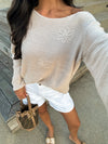 Flora Embroidered Sweater - Stitch And Feather