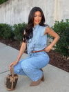 Tennessee Scalloped Denim Vest - Stitch And Feather