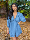 Atler Denim Mini Dress - Stitch And Feather