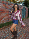 Moira Crochet Knit Sweater