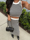 Between the Lines Maxi Skirt - Stitch And Feather
