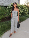 Rylann Stripe Knit Jumpsuit - Stitch And Feather