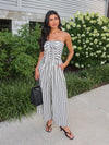 Rylann Stripe Knit Jumpsuit - Stitch And Feather