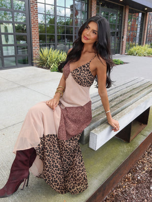 Juna Leopard Maxi Dress - Stitch And Feather