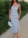 Talei Stripe Knit Midi Dress - Stitch And Feather