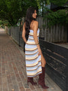 Luca Stripe Knit Maxi Dress