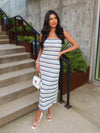 Talei Stripe Knit Midi Dress - Stitch And Feather