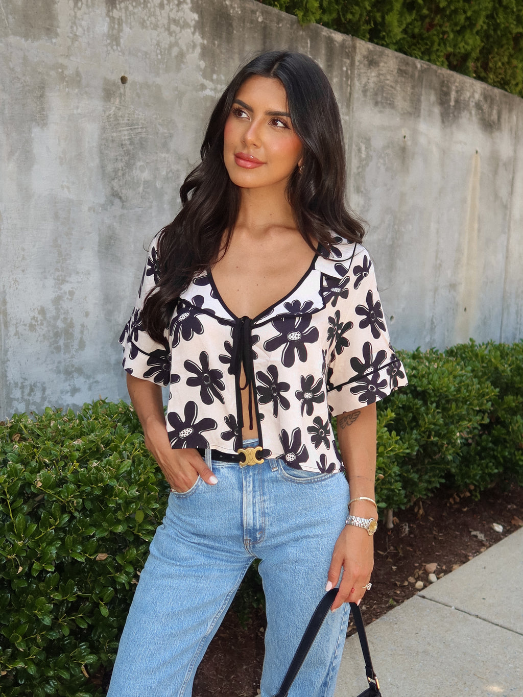 Botanica Tie Front Blouse
