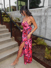 My Type Satin Midi Dress - Stitch And Feather