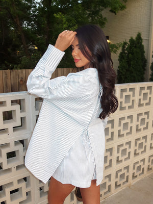 Austin Stripe Button Down - Stitch And Feather