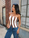 Leah Button Tube Top - Stitch And Feather