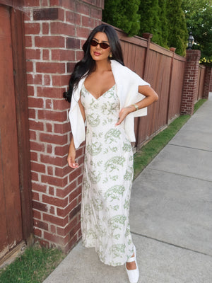 Borrowed Time Floral Maxi Dress - Stitch And Feather