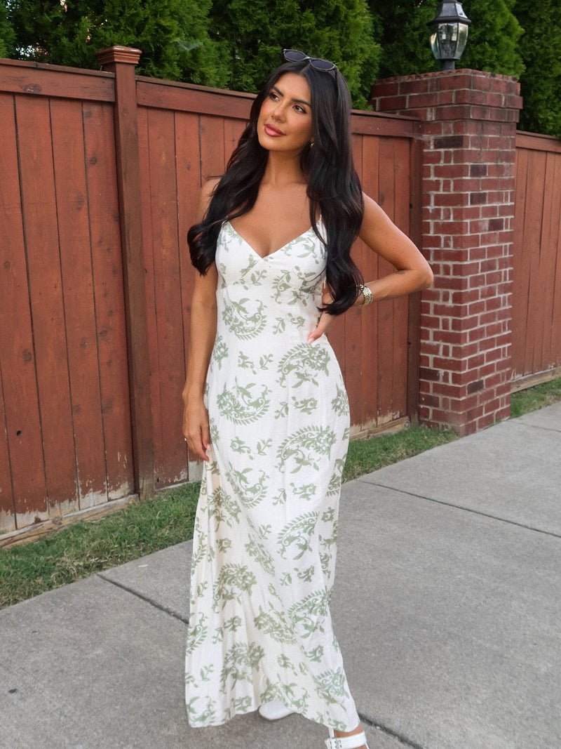 Borrowed Time Floral Maxi Dress - Stitch And Feather