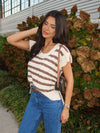 Holloway Striped Knit Top