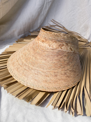 Samba Palm Leaf Visor - Stitch And Feather
