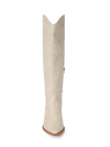 Bonnye Knee High Boot in Ivory - Stitch And Feather