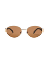 Lennox Sunnies in Gold/Brown - Stitch And Feather