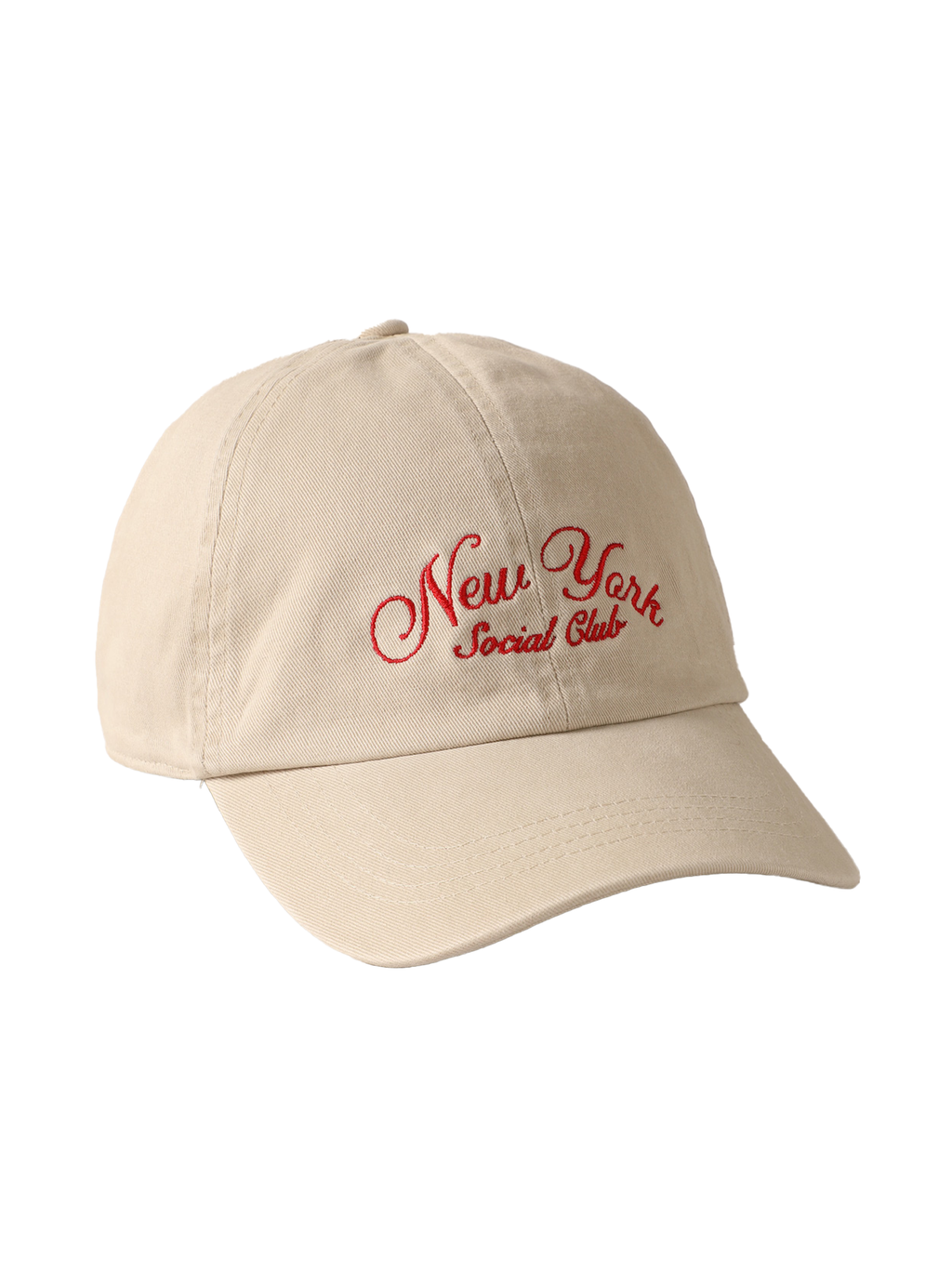 New York Social Club Baseball Cap in Beige - Stitch And Feather