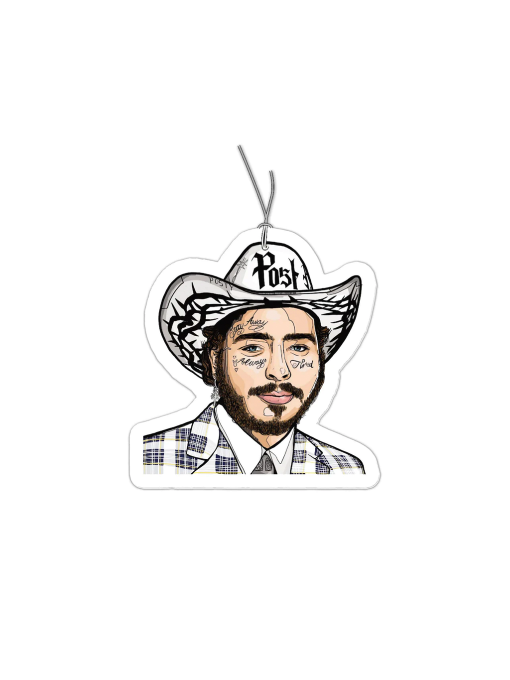 Post Malone Air Freshener - Stitch And Feather