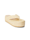 Sailor Raffia Sandal in Natural - Stitch And Feather