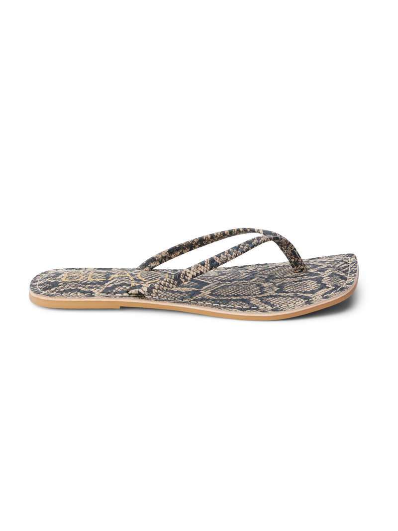 Bungalow Sandal in Brown Snake - Stitch And Feather