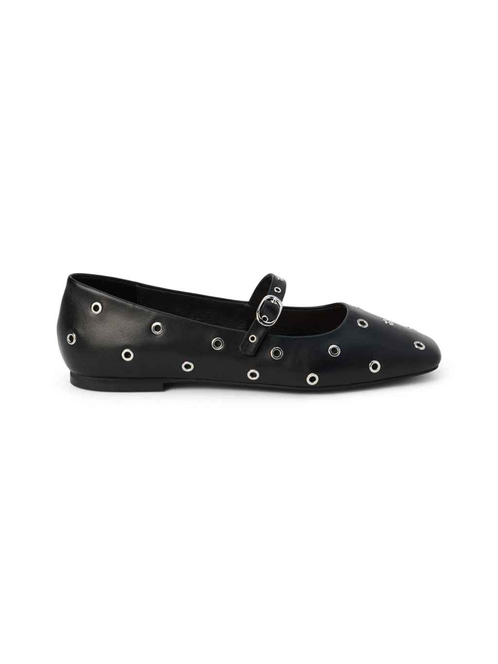 Mick Ballet Flats in Black - Stitch And Feather