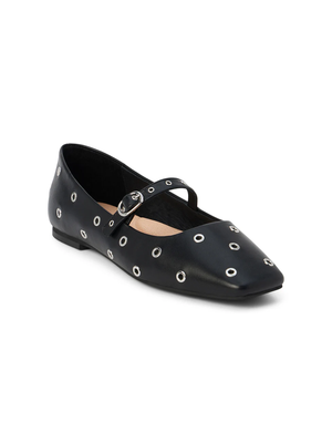 Mick Ballet Flats in Black - Stitch And Feather