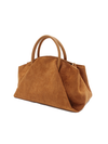 Madilyn Vegan Suede Bag in Brown